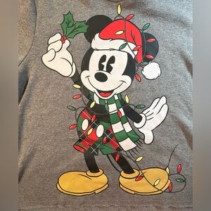 VGUC Disney Mickey Mouse Christmas Drawstring Hoodie, Pullover, Open Waist